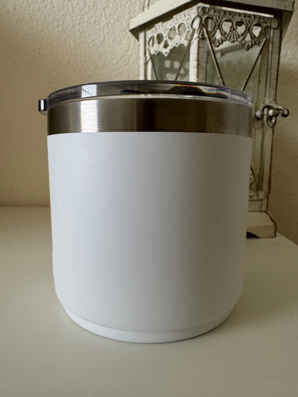 Yeti Rambler White Mug Ceramic Lining Stainless 14oz Mug Clear Magslider Lid - Picture 3 of 7